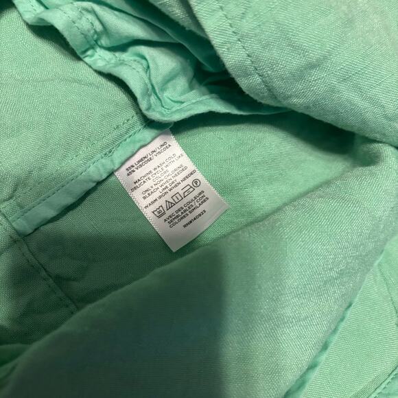 Loft Green Single Button Lightweight Linen Blend Blazer Women's  Size Medium M - Picture 9 of 9